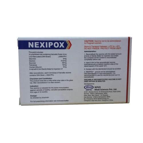 Varicella Chickenpox Vaccine, Packaging Type: Box, Rs 1779 /piece